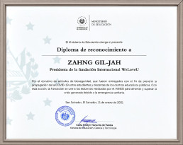 Certificate Of Appreciation From Minister Of Education Science And