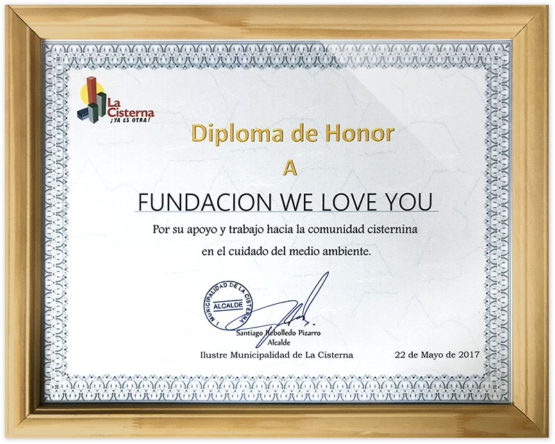 Tuyên dương của Thị trưởng La Cisterna, Santiago, Chile