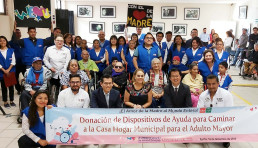 El 18 de diciembre, la Fundación Internacional WeLoveU, establecida por la Presidenta Zahng Gil-jah, donó dispositivos de asistencia para caminar (12 sillas de ruedas y 7 bastones) junto con dos cajas de productos para el cuidado de ancianos al hogar de ancianos de la ciudad de Oaxaca, México.