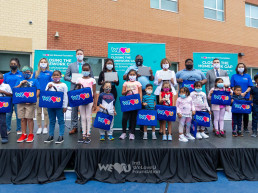 On September 17, 2020, the eastern U.S. branch of the Intl. WeLoveU Foundation, which was established by Chairwoman Zahng Gil-jah, held a remote learning digital device donation ceremony in response to COVID-19 at Madison Avenue Elementary School in Irvington.