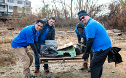 Cleanup at South Amboy Raritan Bay, Waterfront, New Jersey