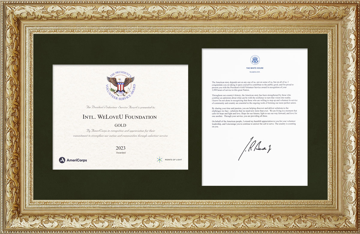 Premio de Oro del Presidente de los Estados Unidos al Servicio Voluntario 2023