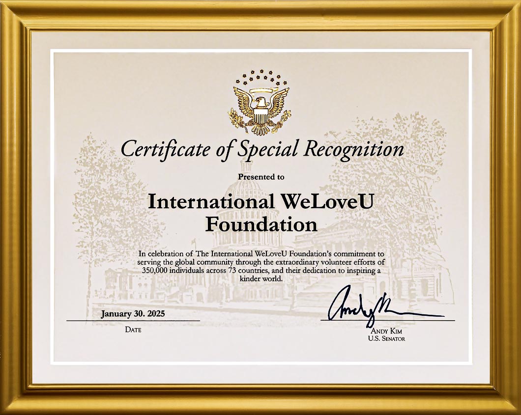 Certificate of Special Recognition from State Senator, U.S. (1)